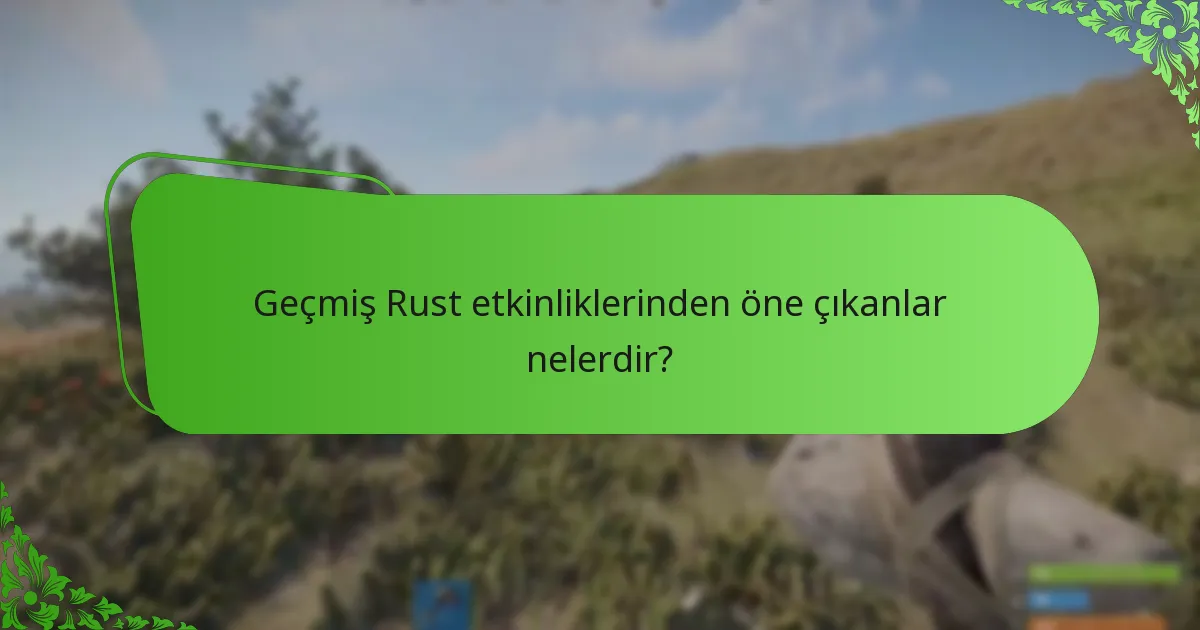 Rust etkinlik düşüşlerine nasıl katılırım?
