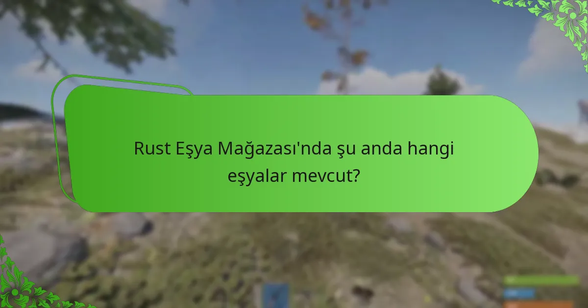 Rust Eşya Mağazası’ndaki eşya fiyatlarını etkileyen faktörler nelerdir?