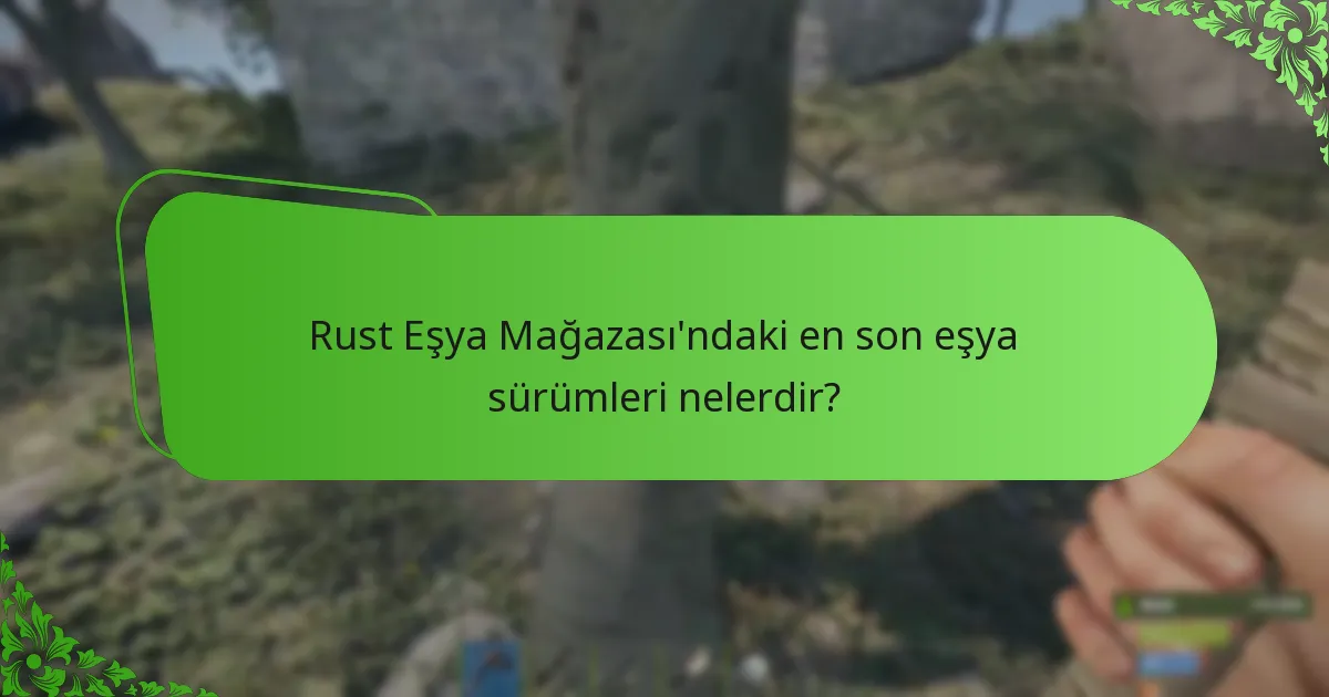 Eşya döngüleri Rust’taki oyuncu stratejilerini nasıl etkiler?