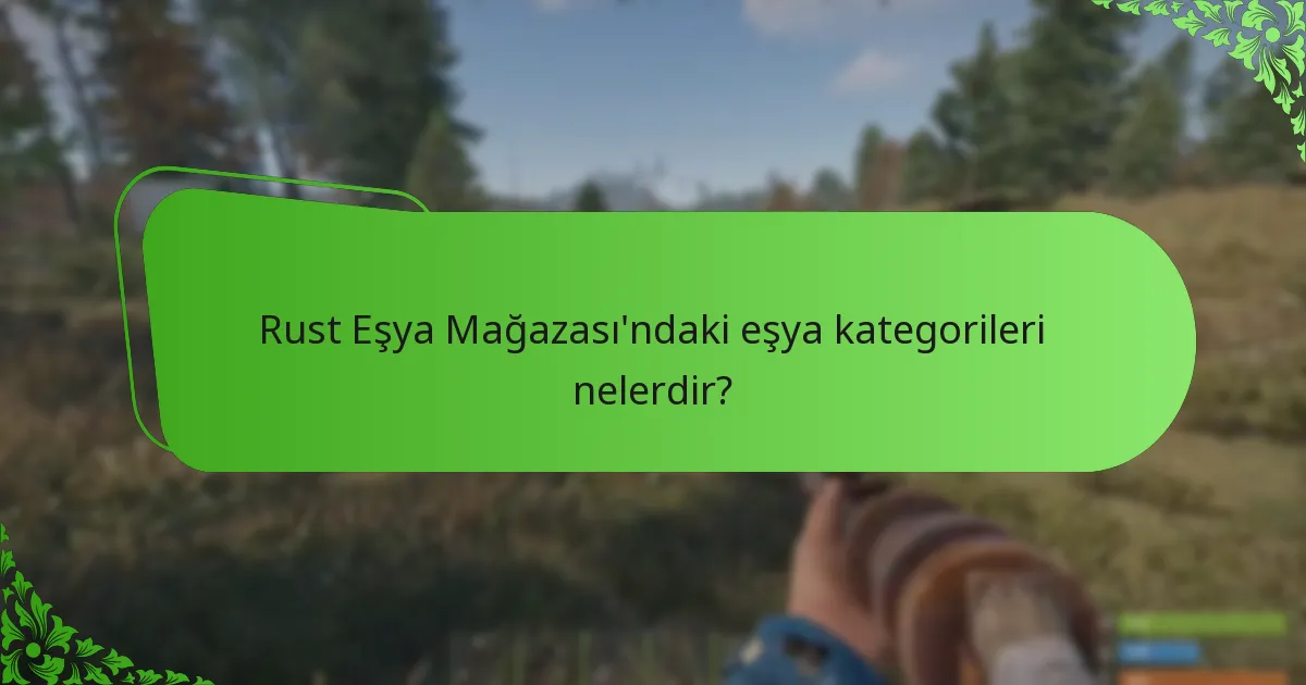 Rust Eşya Mağazası’ndaki eşyalar hakkında oyuncu geri bildirimleri nelerdir?