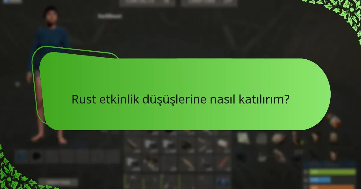 Rust etkinlik düşüşleri diğer oyun etkinlikleriyle nasıl karşılaştırılır?