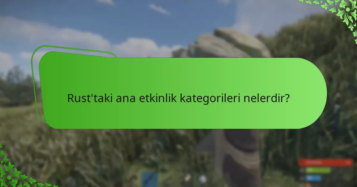 Yaklaşan Rust etkinliklerinin takvimleri nelerdir?
